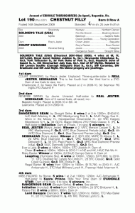 Soldiers Tale Filly Pedigree